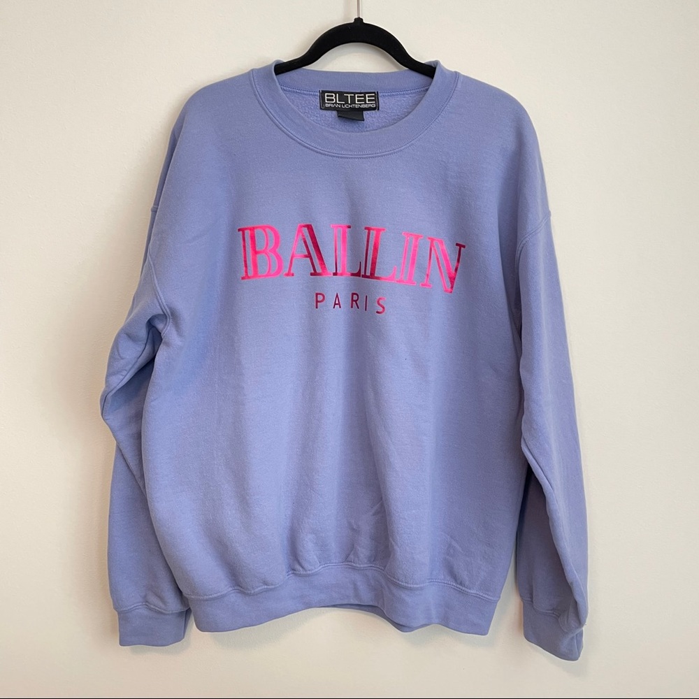 🤑📦 BRIAN LICHTENBERG Ballin Paris Hoodie in Lilac